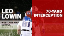 70-yard Interception vs Belton 