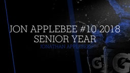 Jon Applebee #10 2018 Senior Year