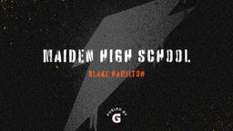Blake Hamilton's highlights Maiden High School