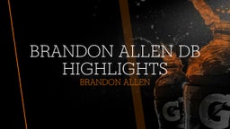 Brandon Allen DB highlights