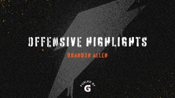 Offensive highlights 