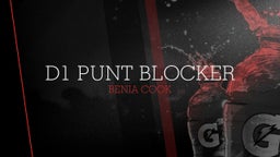 Benja Cook's highlights D1 Punt Blocker
