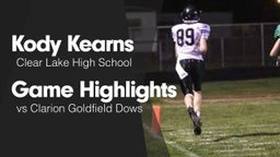 Game Highlights vs Clarion Goldfield Dows 