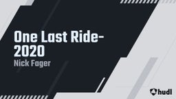 One Last Ride-2020