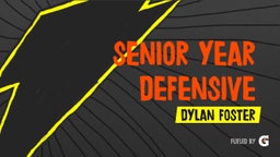 Senior Year Defensive Highlights