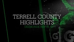 Dezmonde Ray jr.'s highlights Terrell County Highlights