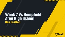 Ben Grafton's highlights Week 7 Vs Hempfield Area High School