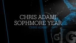 Chris Adami Sophmore Year