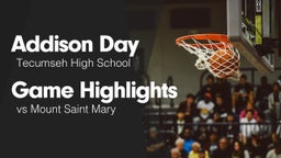 Game Highlights vs Mount Saint Mary
