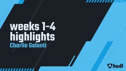 weeks 1-4 highlights