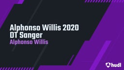 Alphonso Willis 2020 DT Sanger