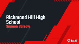 Simeon Barrow's highlights Richmond Hill High School