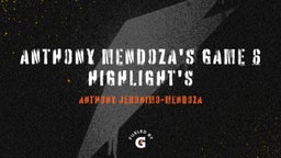 Anthony Mendoza's Game 6 HIghlight's