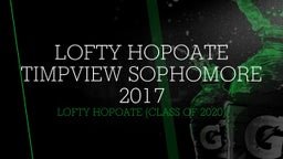 Lofty Hopoate Timpview Sophomore 2017