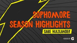 Sophomore Season Highlights