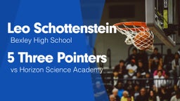 5 Three Pointers vs Horizon Science Academy 