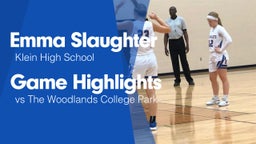 Game Highlights vs The Woodlands College Park 