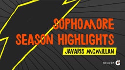 Sophomore season highlights