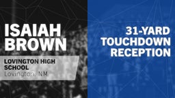 31-yard Touchdown Reception vs Portales 
