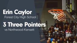 3 Three Pointers vs Northwood-Kensett