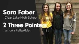 2 Three Pointers vs Iowa Falls/Alden 