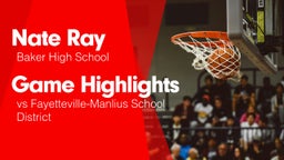 Game Highlights vs Fayetteville-Manlius School District 