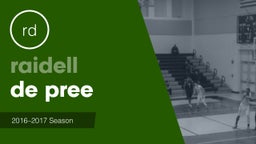 Season Recap: raidell de pree 2016-2017