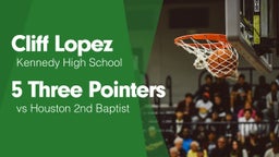 5 Three Pointers vs Houston 2nd Baptist