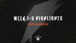 Week 1-3 Highlights
