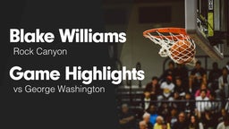 Game Highlights vs George Washington