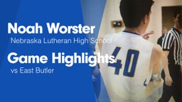 Game Highlights vs East Butler 