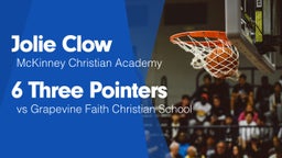 6 Three Pointers vs Grapevine Faith Christian School
