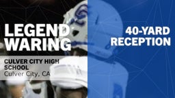 40-yard Reception vs Palos Verdes 