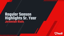 Regular Season Highlights Jr. Year