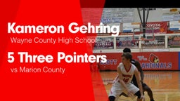 5 Three Pointers vs Marion County