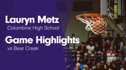 Game Highlights vs Bear Creek 