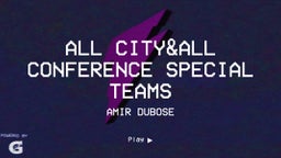 All city&all conference special teams