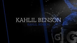 Kahlil Benson