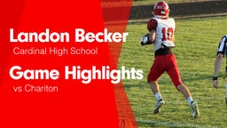 Game Highlights vs Chariton 