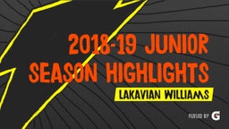 2018-19 Junior Season Highlights 