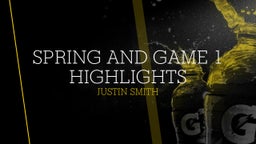 Justin Smith's highlights Spring Highlights Senior Year