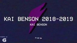 Kai benson 2018-2019