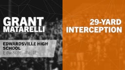 29-yard Interception vs Belleville West 