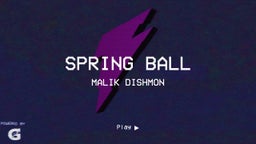Malik Dishmon's highlights Spring Ball
