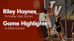Game Highlights vs West Central 