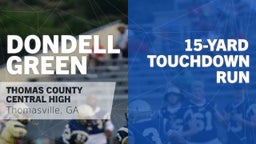 15-yard Touchdown Run vs Thomasville 