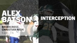  Interception vs Montgomery Bell Academy