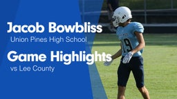 Game Highlights vs Lee County 