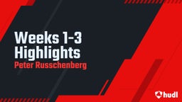 Weeks 1-3 Highlights