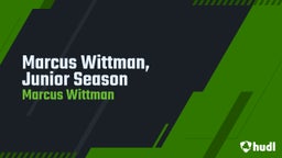 Marcus Wittman, Junior Season